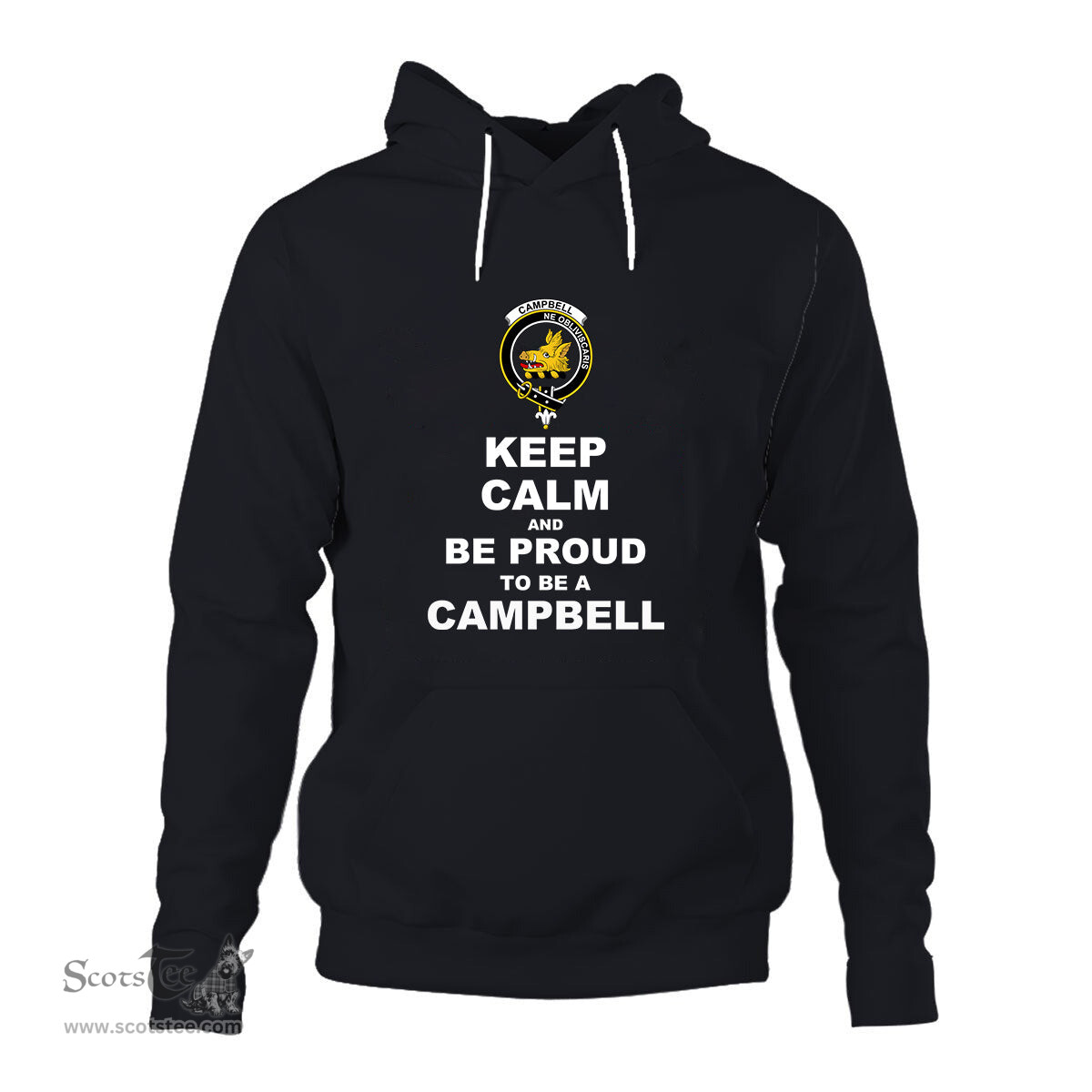 ScotsTee Shop Scottish Campbell Clan Keep Calm and Be Proud To Be a Campbell Hoodie