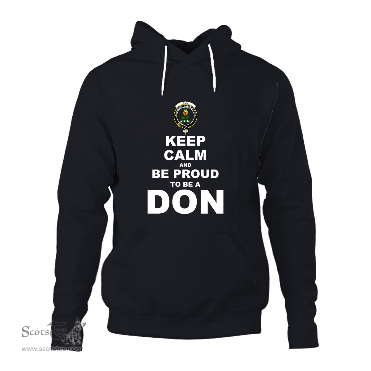 ScotsTee Shop Scottish Don Clan Keep Calm and Be Proud To Be a Don Hoodie