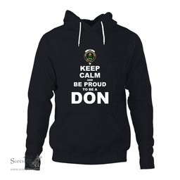 ScotsTee Shop Scottish Don Clan Keep Calm and Be Proud To Be a Don Hoodie