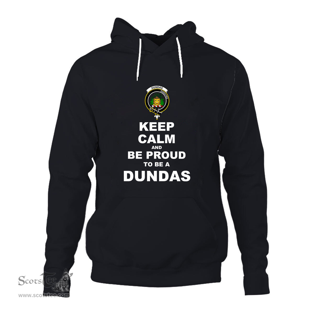 ScotsTee Shop Scottish Dundas Clan Keep Calm and Be Proud To Be a Dundas Hoodie