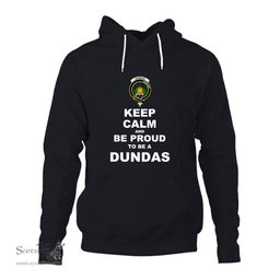 ScotsTee Shop Scottish Dundas Clan Keep Calm and Be Proud To Be a Dundas Hoodie