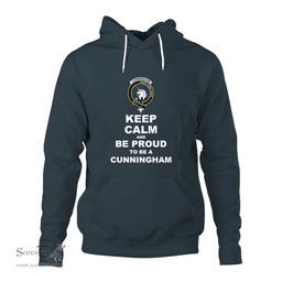 ScotsTee Shop Scottish Cunningham Clan Keep Calm and Be Proud To Be a Cunningham Hoodie