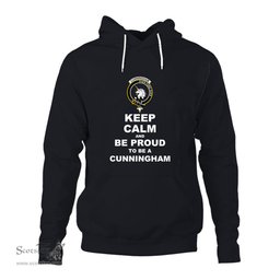 ScotsTee Shop Scottish Cunningham Clan Keep Calm and Be Proud To Be a Cunningham Hoodie