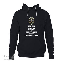 ScotsTee Shop Scottish Cranstoun Clan Keep Calm and Be Proud To Be a Cranstoun Hoodie