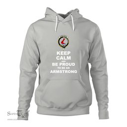 ScotsTee Shop Scottish Armstrong Clan Keep Calm and Be Proud To Be an Armstrong Hoodie