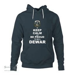 ScotsTee Shop Scottish Dewar Clan Keep Calm and Be Proud To Be a Dewar Hoodie