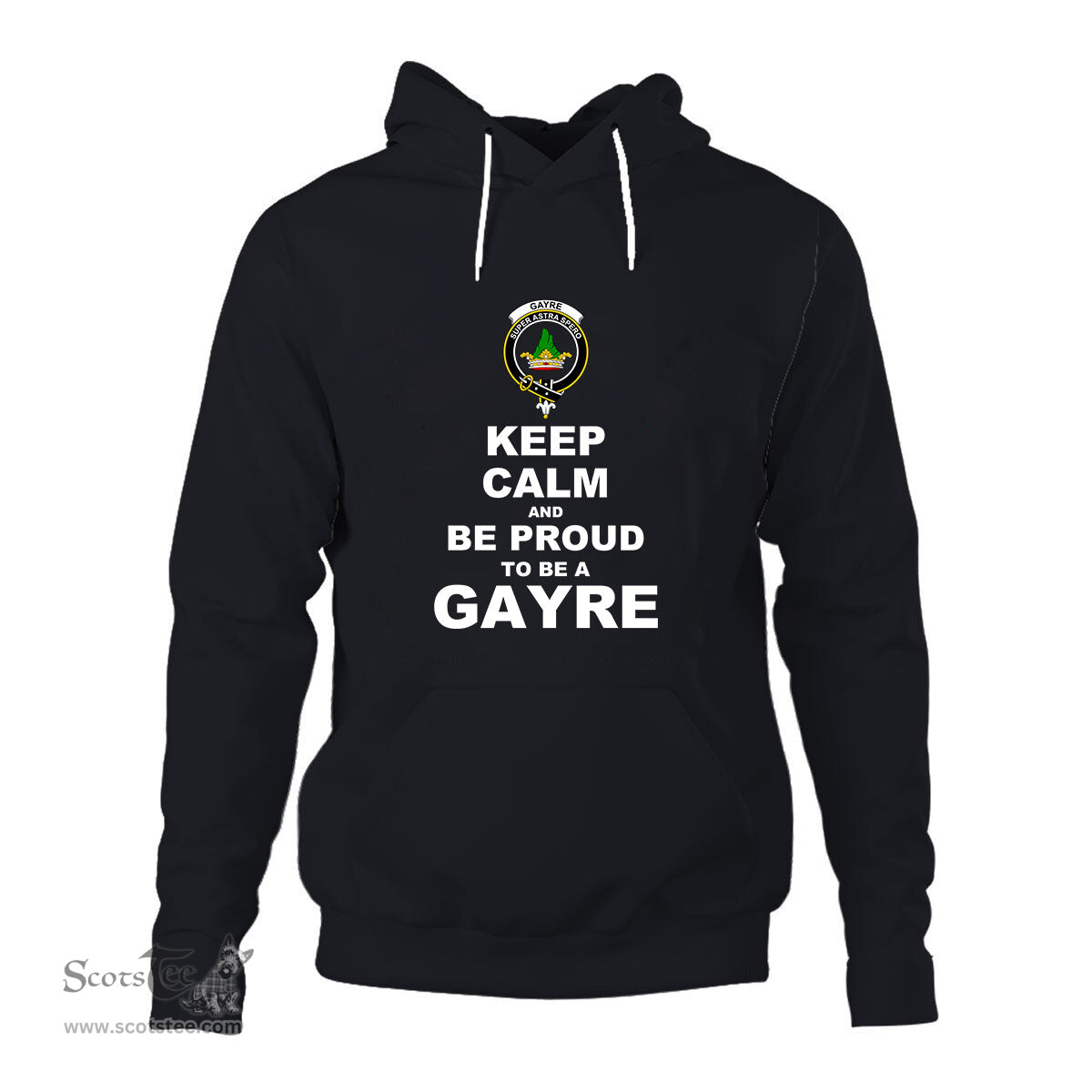ScotsTee Shop Scottish Gayre Clan Keep Calm and Be Proud To Be a Gayre Hoodie
