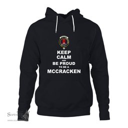 ScotsTee Shop Scottish McCracken Clan Keep Calm and Be Proud To Be a McCracken Hoodie
