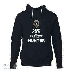 ScotsTee Shop Scottish Hunter Clan Keep Calm and Be Proud To Be a Hunter Hoodie