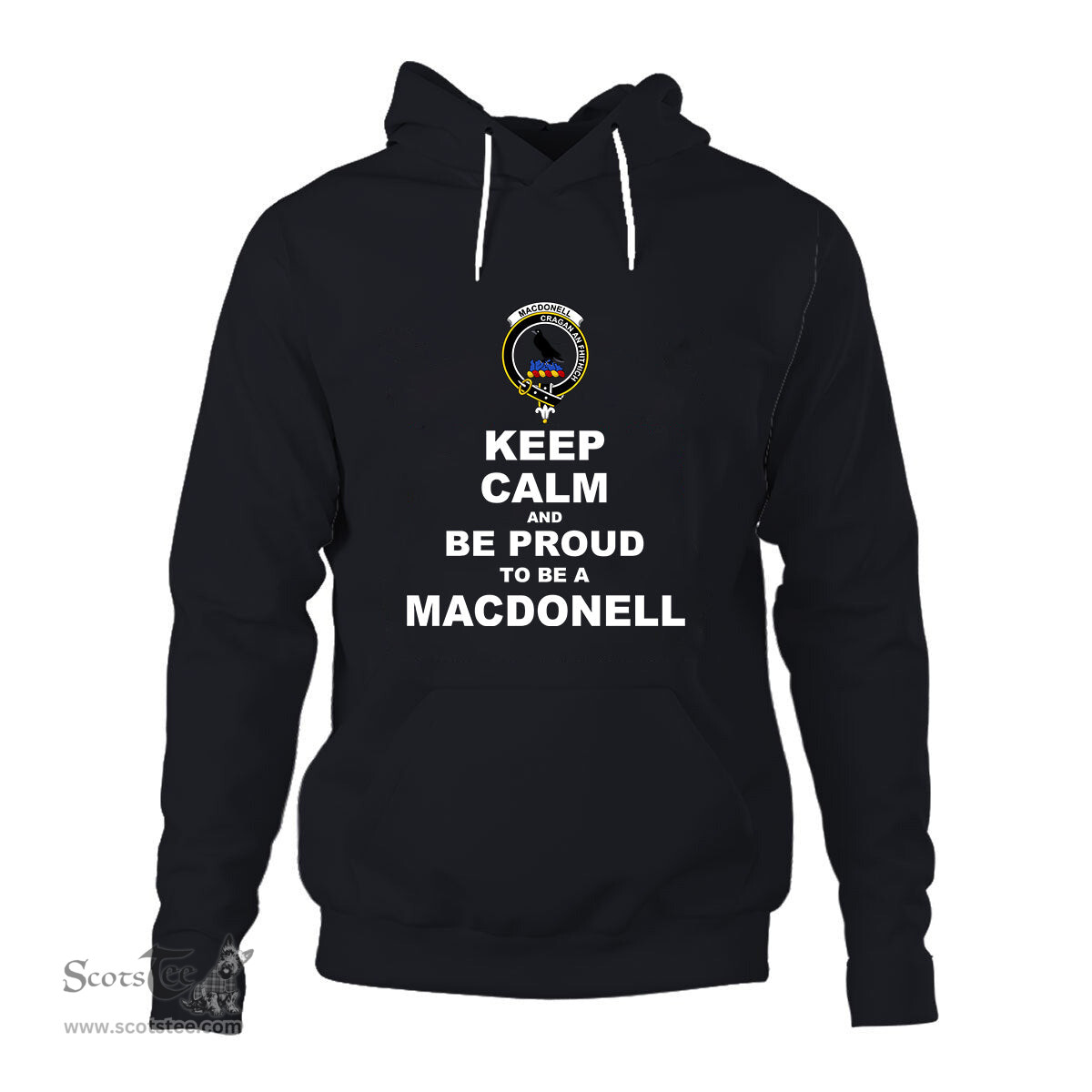 ScotsTee Shop Scottish MacDonell of Glengarry Clan Keep Calm and Be Proud To Be a MacDonell Hoodie