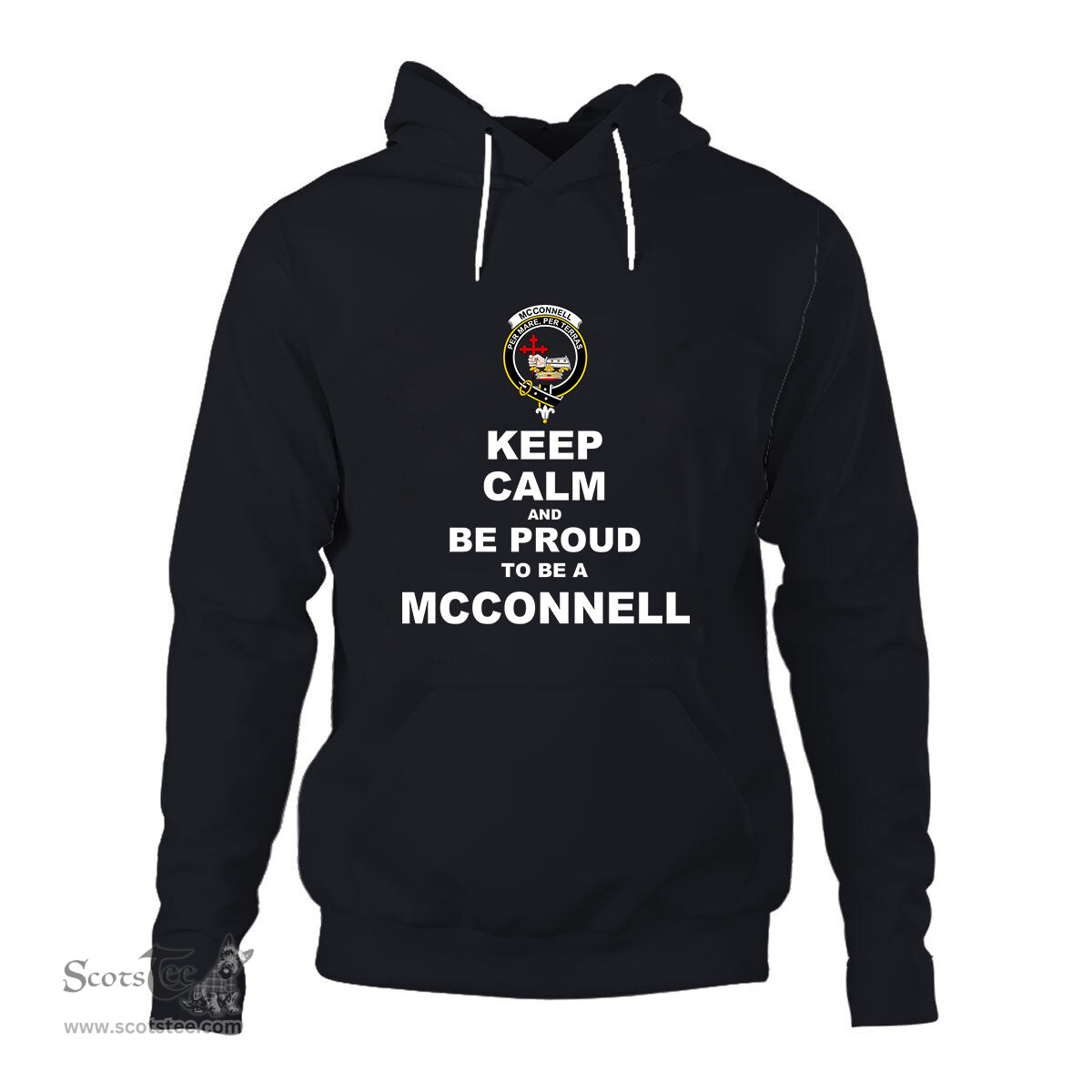 ScotsTee Shop Scottish McConnell Clan Keep Calm and Be Proud To Be a McConnell Hoodie