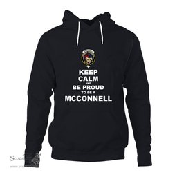 ScotsTee Shop Scottish McConnell Clan Keep Calm and Be Proud To Be a McConnell Hoodie