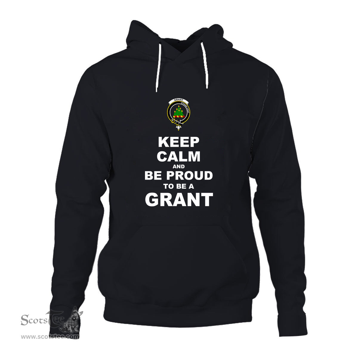 ScotsTee Shop Scottish Grant Clan Keep Calm and Be Proud To Be a Grant Hoodie