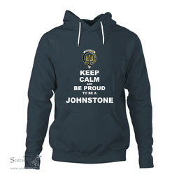 ScotsTee Shop Scottish Johnstone Clan Keep Calm and Be Proud To Be a Johnstone Hoodie
