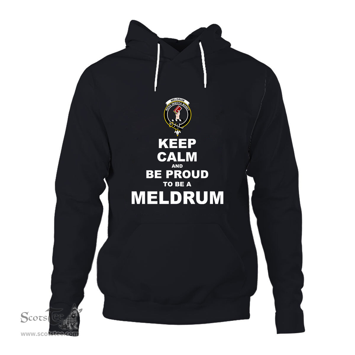 ScotsTee Shop Scottish Meldrum Clan Keep Calm and Be Proud To Be a Meldrum Hoodie
