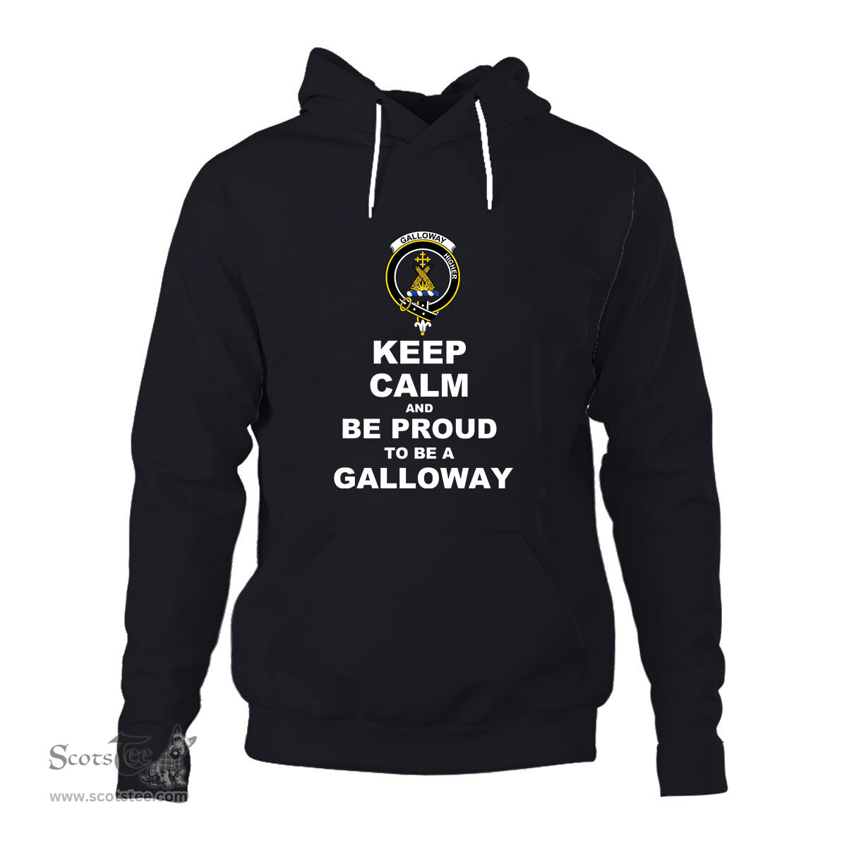 ScotsTee Shop Scottish Galloway Clan Keep Calm and Be Proud To Be a Galloway Hoodie