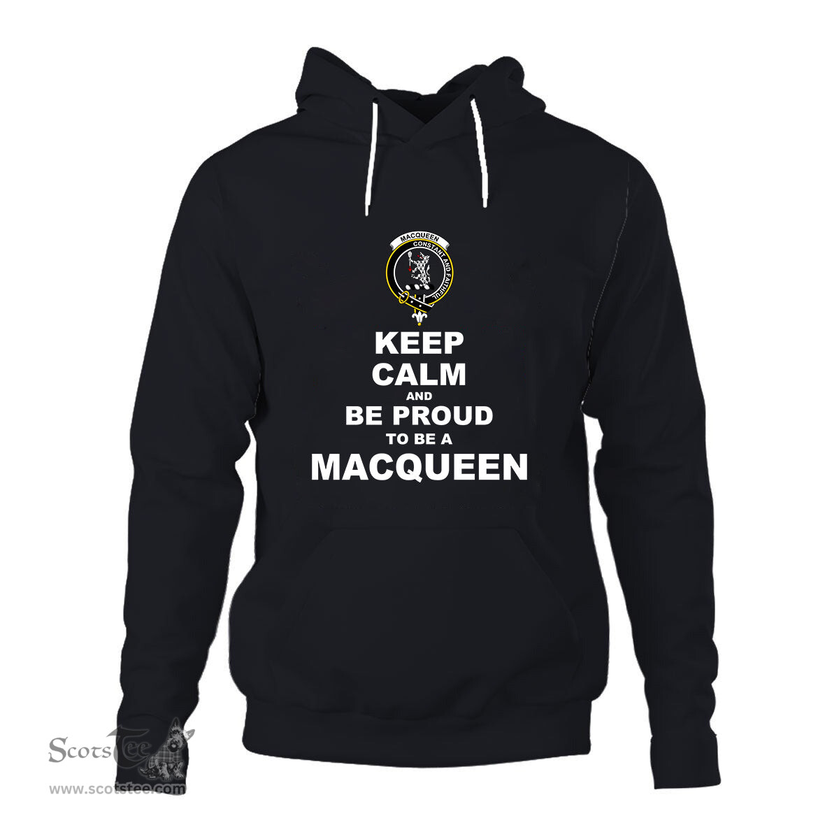 ScotsTee Shop Scottish MacQueen Clan Keep Calm and Be Proud To Be a MacQueen Hoodie
