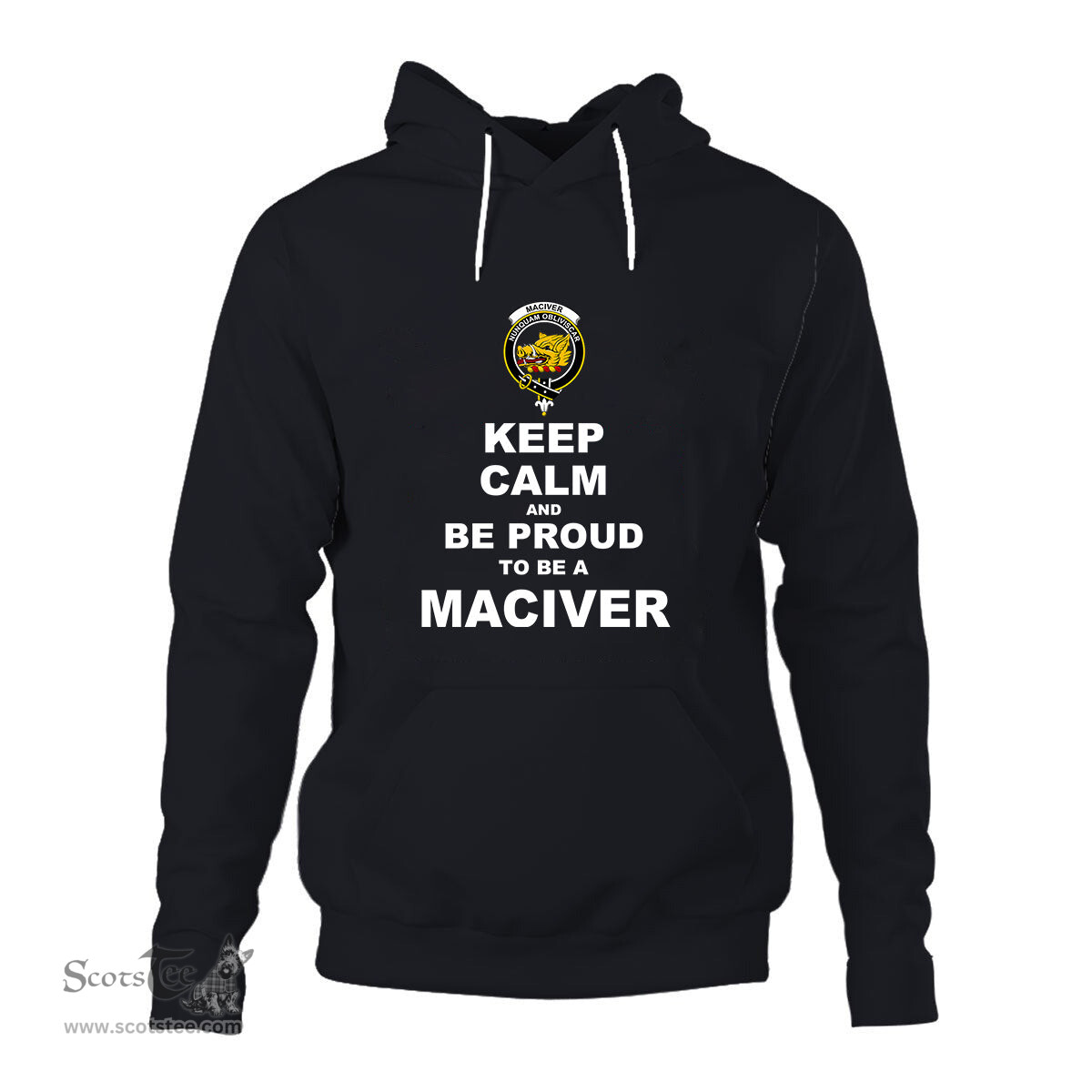 ScotsTee Shop Scottish MacIver Old Clan Keep Calm and Be Proud To Be a MacIver Hoodie