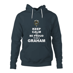ScotsTee Shop Scottish Graham Clan Keep Calm and Be Proud To Be a Graham Hoodie