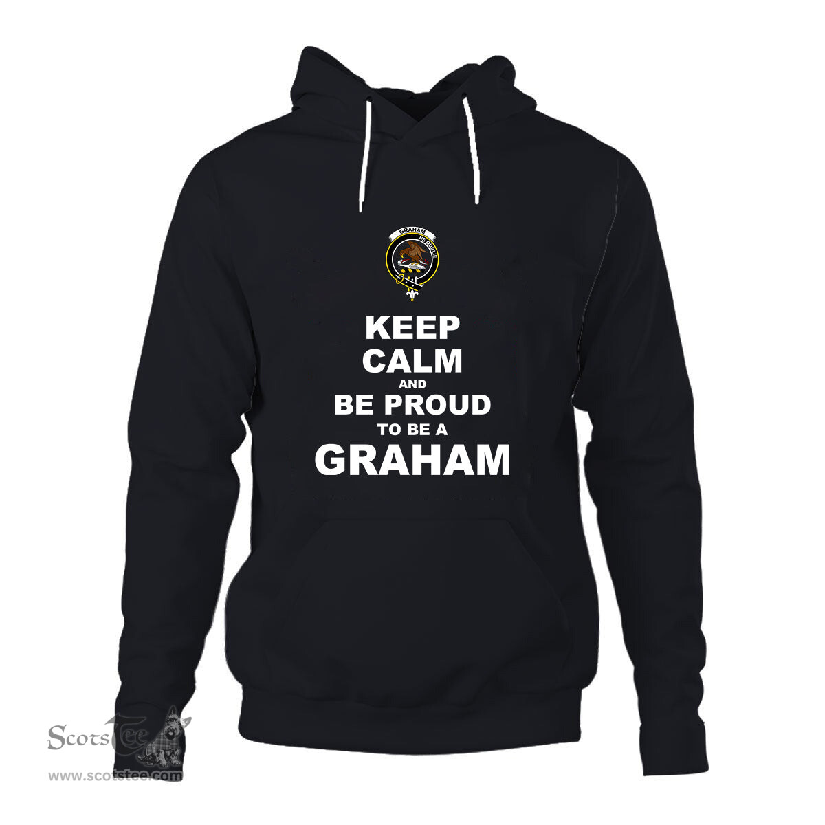 ScotsTee Shop Scottish Graham Clan Keep Calm and Be Proud To Be a Graham Hoodie