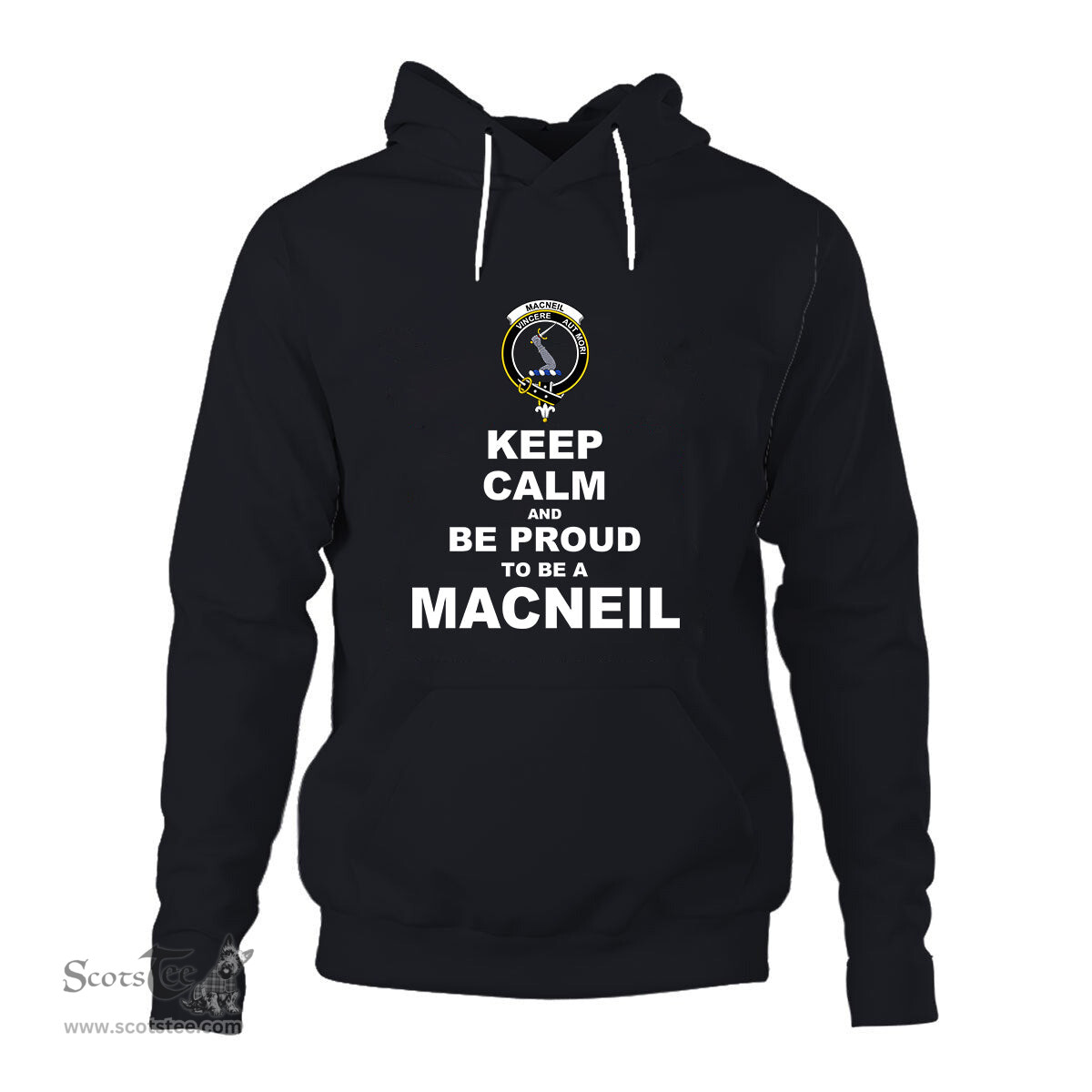 ScotsTee Shop Scottish MacNeil of Colonsay Clan Keep Calm and Be Proud To Be a MacNeil Hoodie