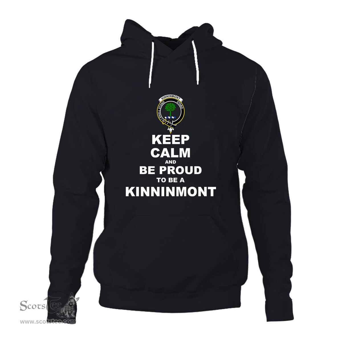 ScotsTee Shop Scottish Kinninmont Clan Keep Calm and Be Proud To Be a Kinninmont Hoodie