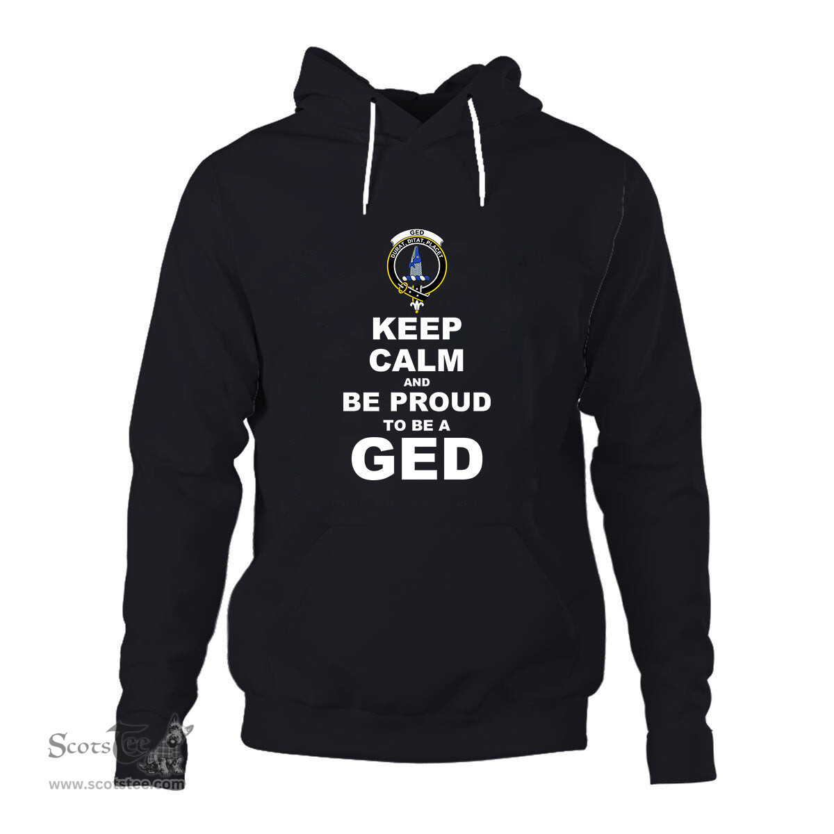 ScotsTee Shop Scottish Ged Clan Keep Calm and Be Proud To Be a Ged Hoodie