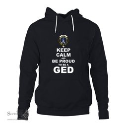 ScotsTee Shop Scottish Ged Clan Keep Calm and Be Proud To Be a Ged Hoodie