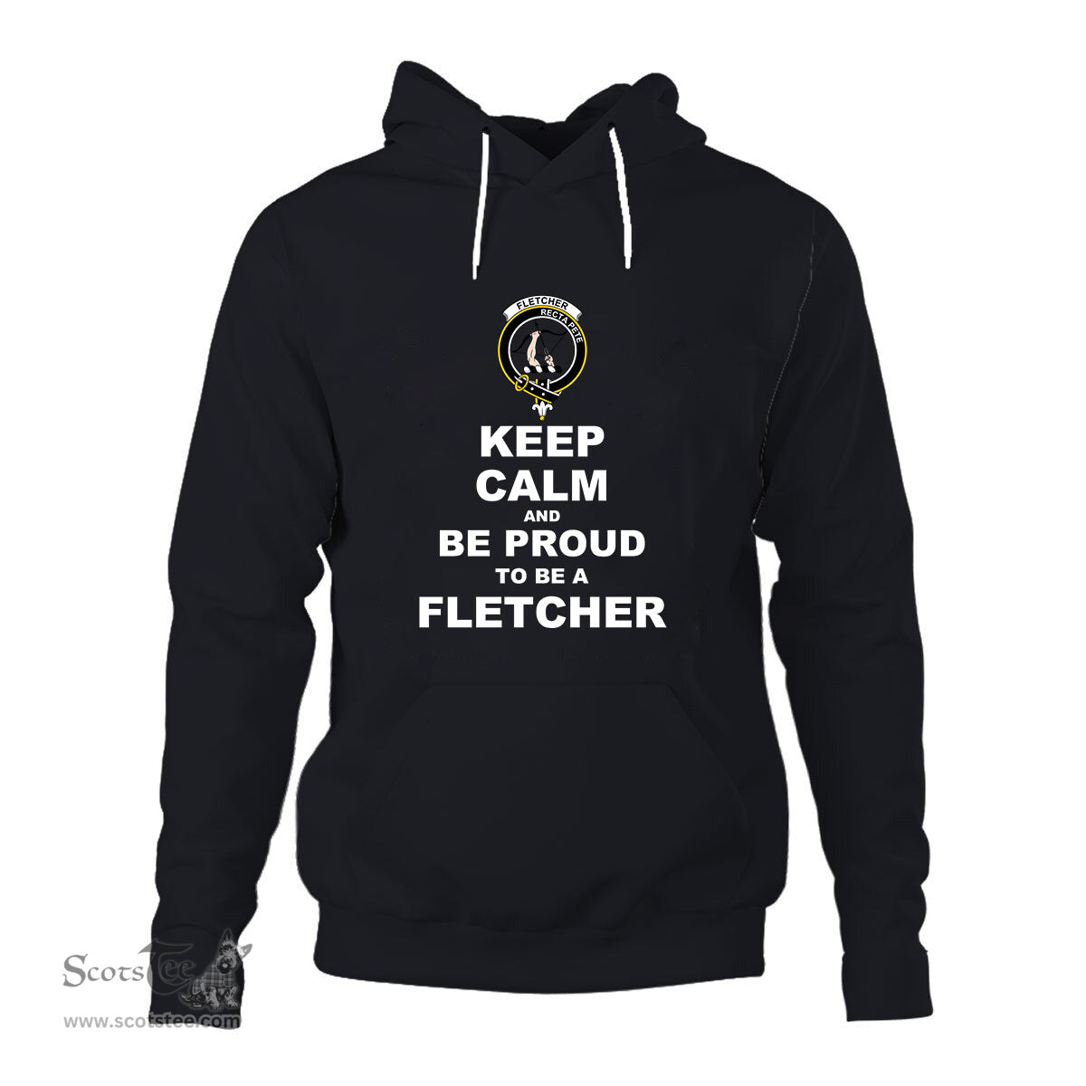 ScotsTee Shop Scottish Fletcher Clan Keep Calm and Be Proud To Be a Fletcher Hoodie