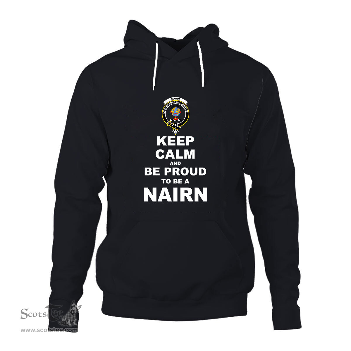 ScotsTee Shop Scottish Nairn Clan Keep Calm and Be Proud To Be a Nairn Hoodie