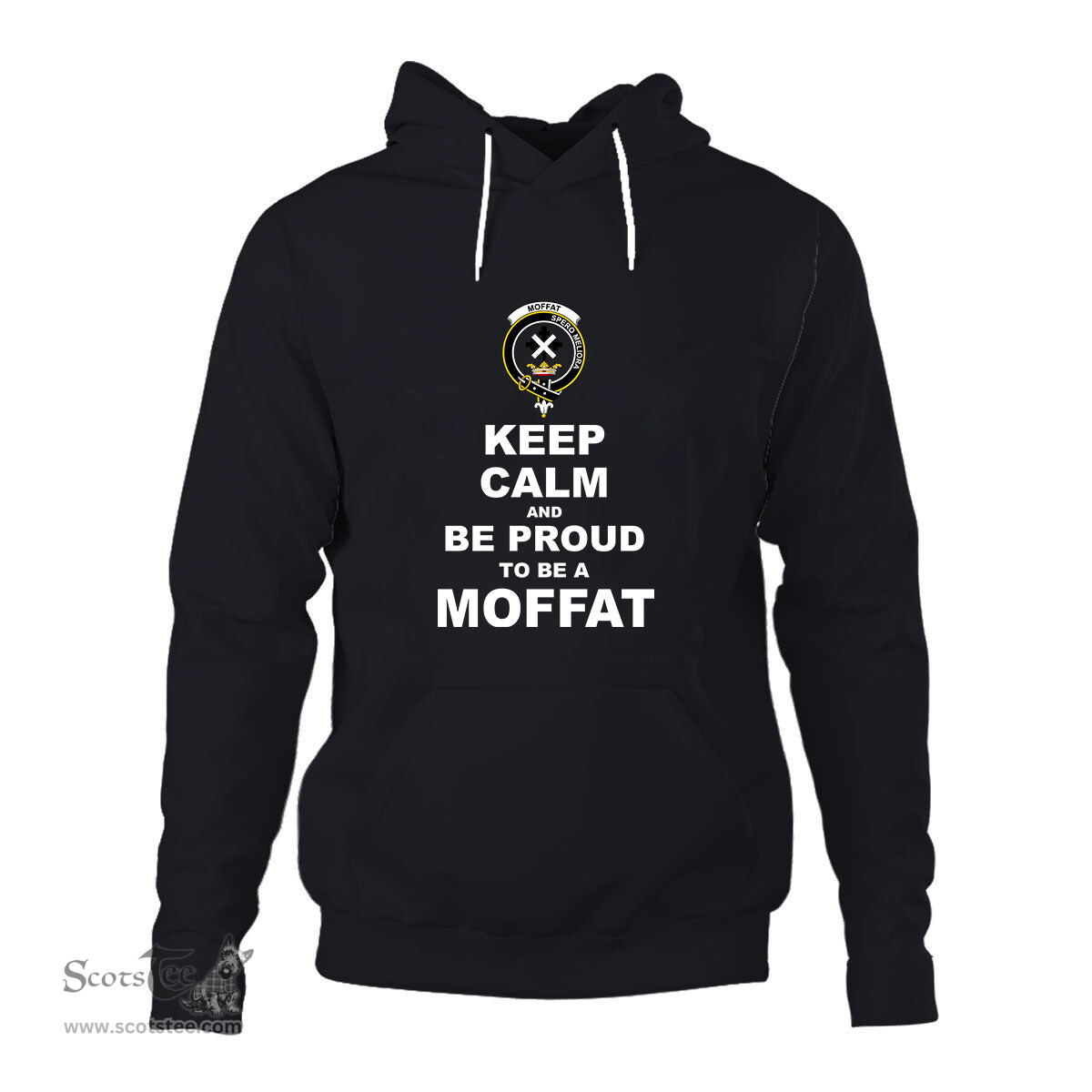 ScotsTee Shop Scottish Moffat Clan Keep Calm and Be Proud To Be a Moffat Hoodie