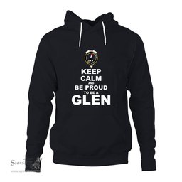 ScotsTee Shop Scottish Glen Clan Keep Calm and Be Proud To Be a Glen Hoodie