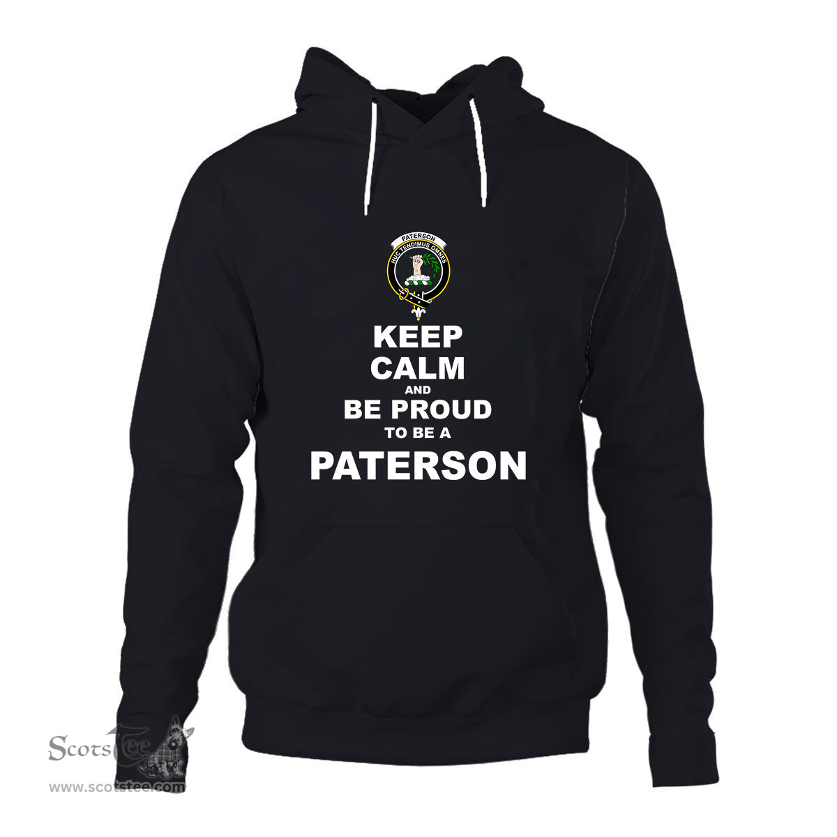 ScotsTee Shop Scottish Paterson Clan Keep Calm and Be Proud To Be a Paterson Hoodie