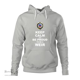 ScotsTee Shop Scottish Weir Clan Keep Calm and Be Proud To Be a Weir Hoodie