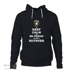 ScotsTee Shop Scottish Ruthven Clan Keep Calm and Be Proud To Be a Ruthven Hoodie