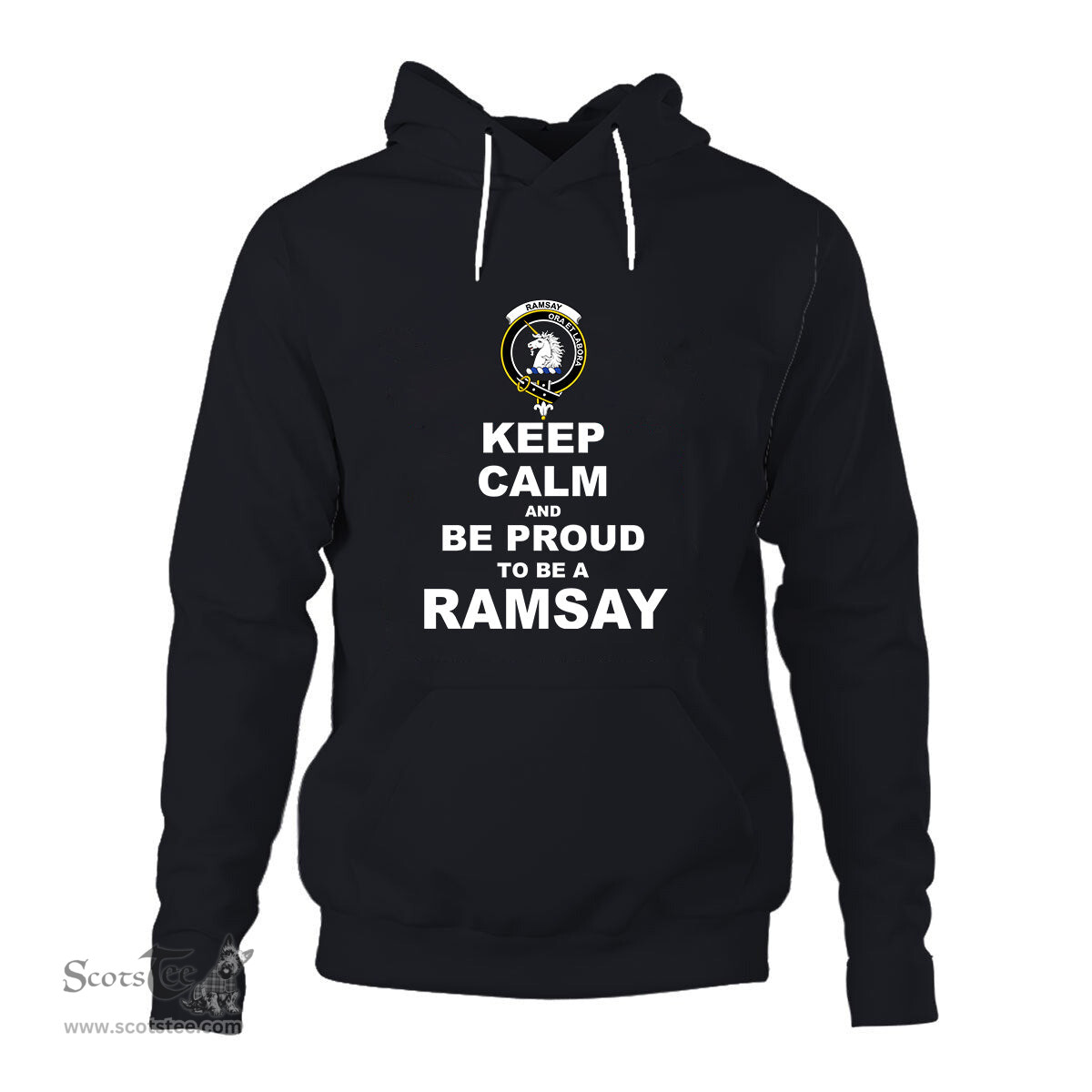 ScotsTee Shop Scottish Ramsay Clan Keep Calm and Be Proud To Be a Ramsay Hoodie