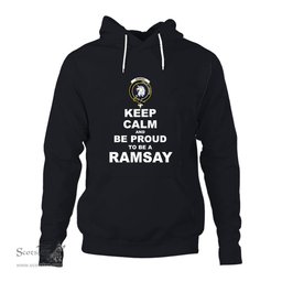 ScotsTee Shop Scottish Ramsay Clan Keep Calm and Be Proud To Be a Ramsay Hoodie