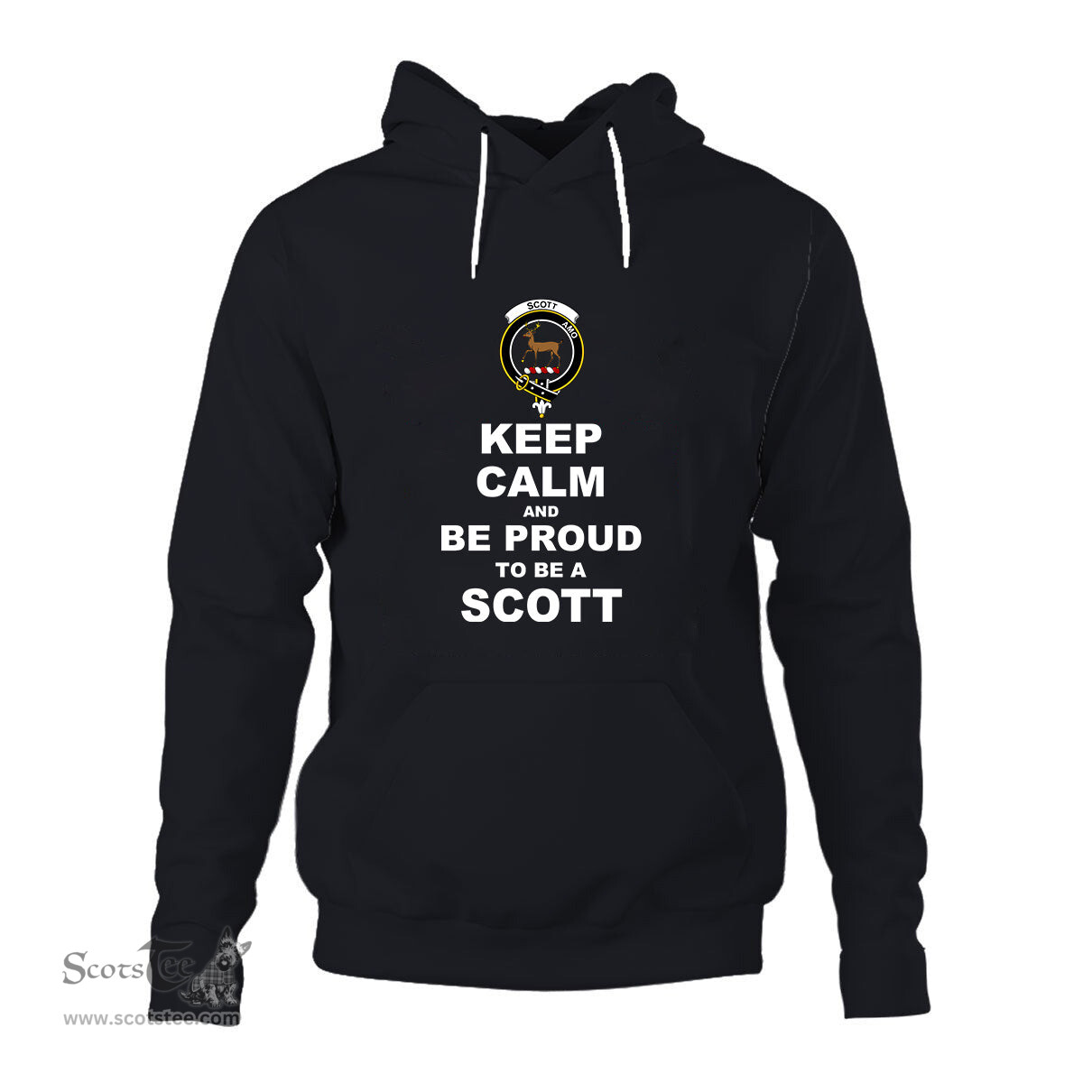 ScotsTee Shop Scottish Scott Clan Keep Calm and Be Proud To Be a Scott Hoodie