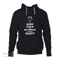 ScotsTee Shop Scottish Scott Clan Keep Calm and Be Proud To Be a Scott Hoodie