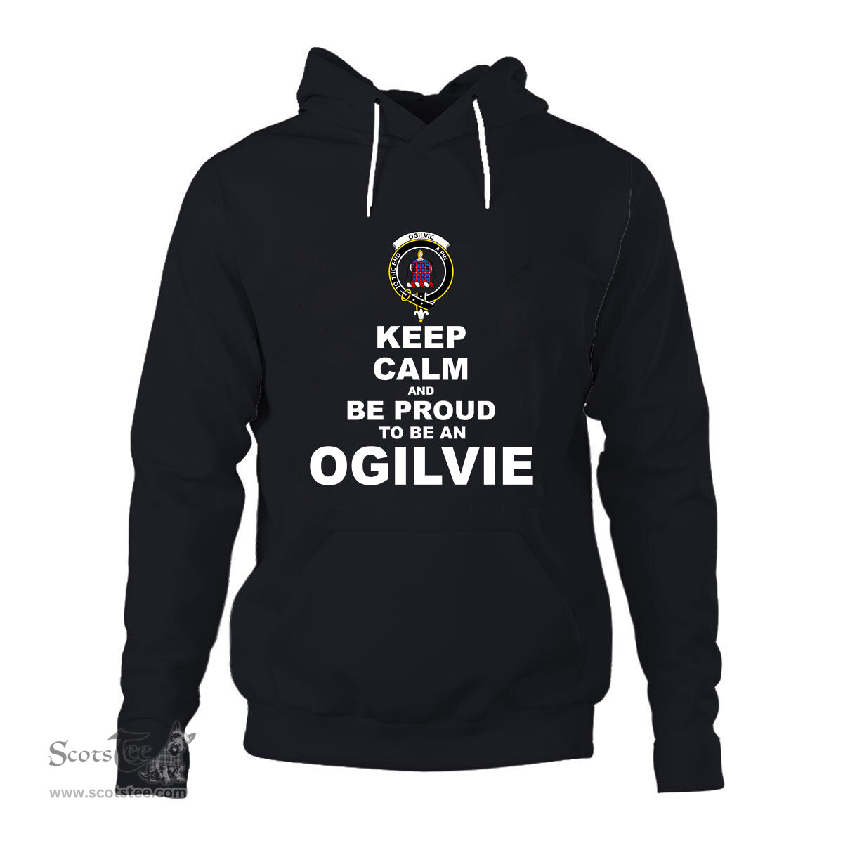 ScotsTee Shop Scottish Ogilvie Clan Keep Calm and Be Proud To Be an Ogilvie Hoodie
