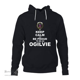 ScotsTee Shop Scottish Ogilvie Clan Keep Calm and Be Proud To Be an Ogilvie Hoodie
