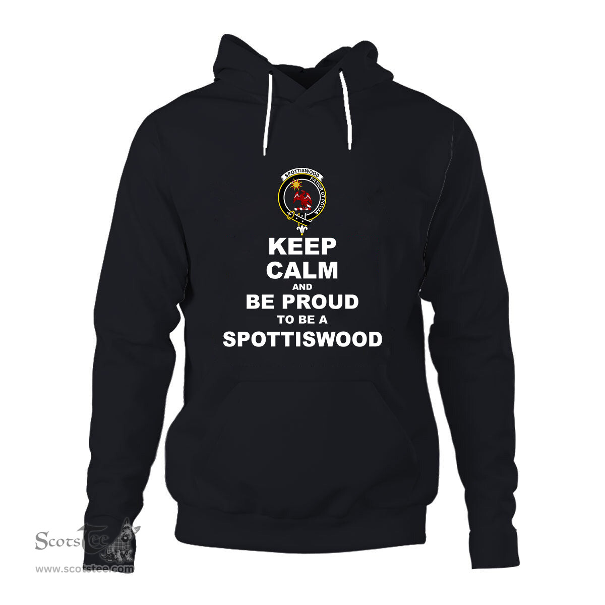ScotsTee Shop Scottish Spottiswood Clan Keep Calm and Be Proud To Be a Spottiswood Hoodie