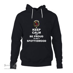 ScotsTee Shop Scottish Spottiswood Clan Keep Calm and Be Proud To Be a Spottiswood Hoodie