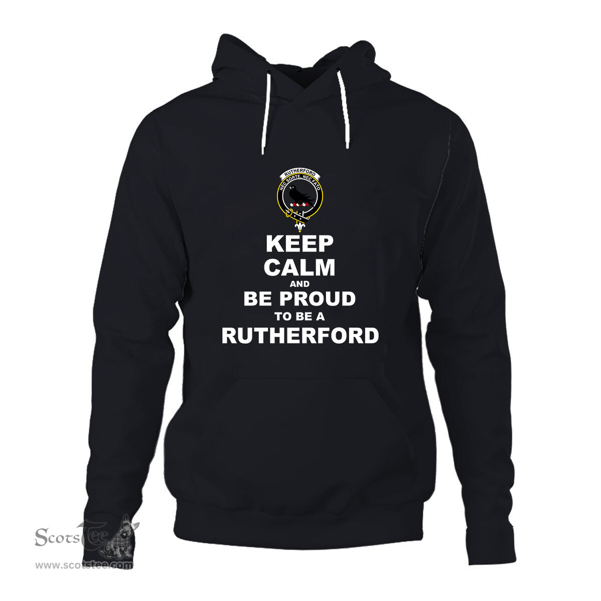 ScotsTee Shop Scottish Rutherford Clan Keep Calm and Be Proud To Be a Rutherford Hoodie