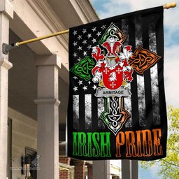 Irish Armitage Coat of Arms Irish Pride Garden Flag Irish American Flag ScotsTee Shop