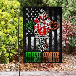 Irish Armitage Coat of Arms Irish Pride Garden Flag Irish American Flag ScotsTee Shop