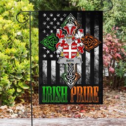 Irish Bath Coat of Arms Irish Pride Garden Flag Irish American Flag ScotsTee Shop