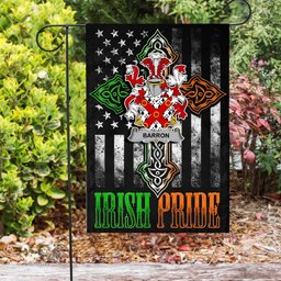 Irish Barron Coat of Arms Irish Pride Garden Flag Irish American Flag ScotsTee Shop