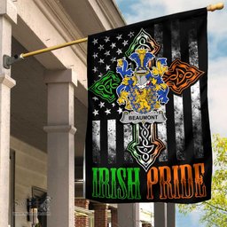 Irish Beaumont Coat of Arms Irish Pride Garden Flag Irish American Flag ScotsTee Shop