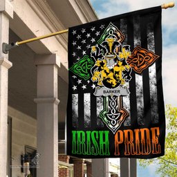 Irish Barker Coat of Arms Irish Pride Garden Flag Irish American Flag ScotsTee Shop